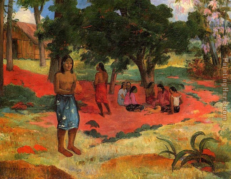 Whispered Words II painting - Paul Gauguin Whispered Words II art painting